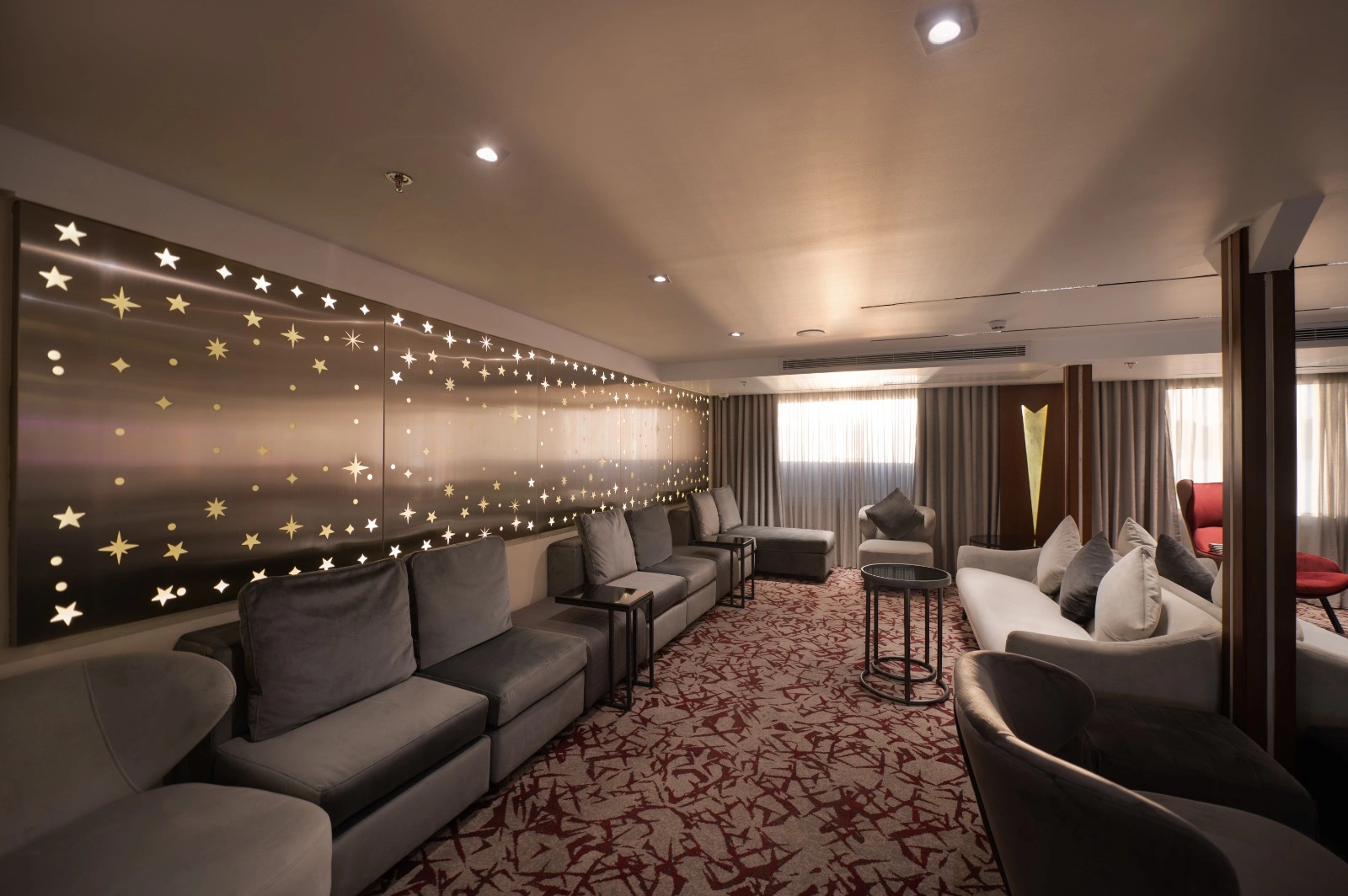 Lounge aboard the Concerto III Nile Cruise Nile cruise